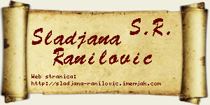 Slađana Ranilović vizit kartica